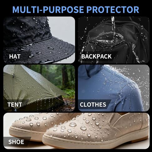 Shoe Protector Spray - Nano Waterproof Spray for Shoes and Sneakers, Invisible Water Repellent & Stain Protectant for Leather, Nubuck, Canvas & Fabric, 10.15oz in Saudi Arabia
