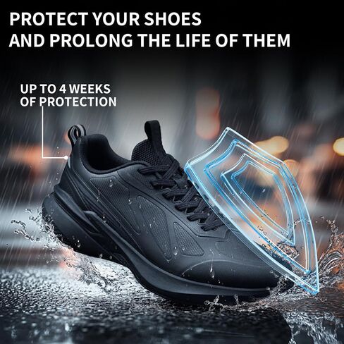 Shoe Protector Spray - Nano Waterproof Spray for Shoes and Sneakers, Invisible Water Repellent & Stain Protectant for Leather, Nubuck, Canvas & Fabric, 10.15oz in Saudi Arabia