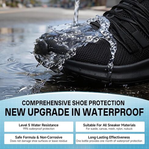 Shoe Protector Spray, Rain & Stain Waterproof, Nano Protection for Sneaker, Suede, Leather, Canvas, Nubuck in Saudi Arabia