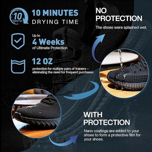 Shoe Protector Spray, Rain & Stain Waterproof, Nano Protection for Sneaker, Suede, Leather, Canvas, Nubuck in Saudi Arabia