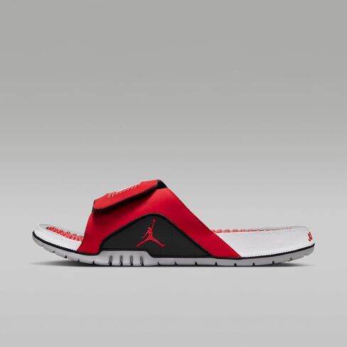 Nike Jordan Hydro 4 Retro Men's Slides (Fire Red/Black/Cement Grey/White) in Kuwait