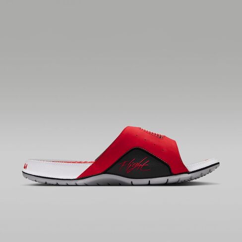 Nike Jordan Hydro 4 Retro Men's Slides (Fire Red/Black/Cement Grey/White) in Kuwait