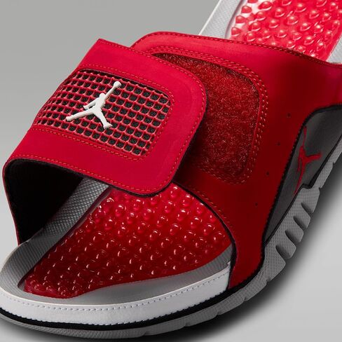 Nike Jordan Hydro 4 Retro Men's Slides (Fire Red/Black/Cement Grey/White) in Kuwait