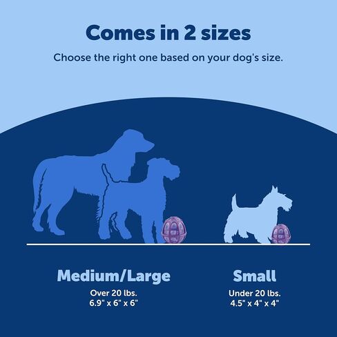 PetSafe Busy Buddy Kibble Nibble - لعبة للكلاب - موزع للطعام والحلوى - وحدة تغذية بطيئة - صغيرة in Kuwait
