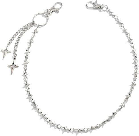 Silver Star Pendant Pants Chain Edgy Streetwear Waist Chain for Jeans Casual Outfits Punk Hip Hop for Women in Kuwait