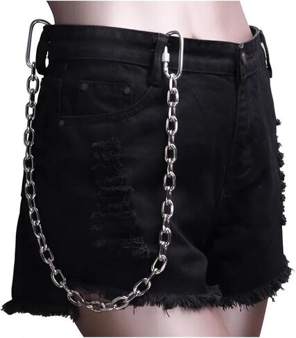 Fashion Punk Hip Hop Chain for Pants Waist Chain Accessories Women Men Metal Pant Chain on Jeans Gadgets for Men in Kuwait