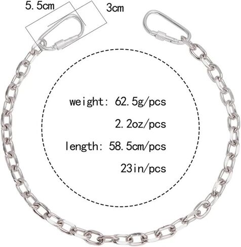 Fashion Punk Hip Hop Chain for Pants Waist Chain Accessories Women Men Metal Pant Chain on Jeans Gadgets for Men in Kuwait