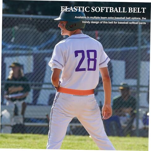 Totority Youth Elastic Softball Belt for Boys, Stretch Baseball Uniform Belt with Soft Elastic Waistband, Unisex Sports Replacement Accessory for Field Practice and Games in Saudi Arabia