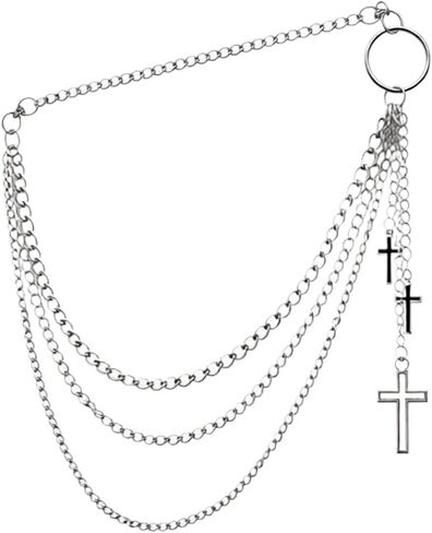 Metal Waist Chain for Men Women Fashion Versatile Belt Decoration Jeans Hip Hop Punk Style Summer Chain Unisex 1cm in Kuwait