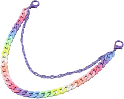 Rainbow Resin Hip Hop Waist Chain Jeans Pants Y2K Punk Rock Pendant Pant Chain Accessories for Men Women 50cm in Kuwait