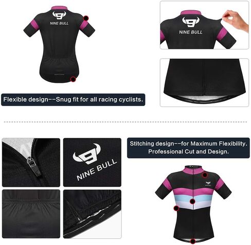Women's Cycling Jersey Short Sleeve MTB Bike Clothing Road Bicycle Shirts Shorts Padded Pants in Saudi Arabia