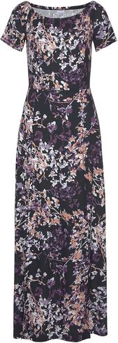 LASCANA Women's Floral Off Shoulder Maxi Dress in Kuwait