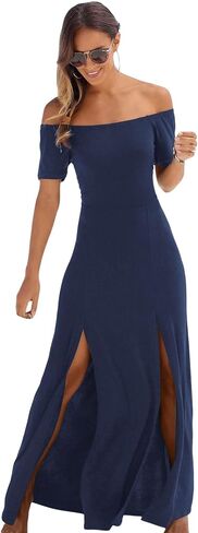 LASCANA Women's Off Shoulder Maxi Dress in Kuwait