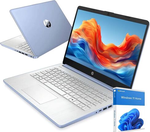 HP Ultrabook 14 Laptop Computer Business Study & Home 2026, MS Office for The Web + Win11 Home, Quad-Core Intel CPU, 128GB SSD, WiFi 6, Bundle Thunderobot Wireless Mouse in Saudi Arabia