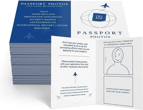 200 Pack Passport Holder for Travel Photocard Holders Document Holder for Traveling Photo Organizer with 2x2 Print Paper Passport Cover in Kuwait