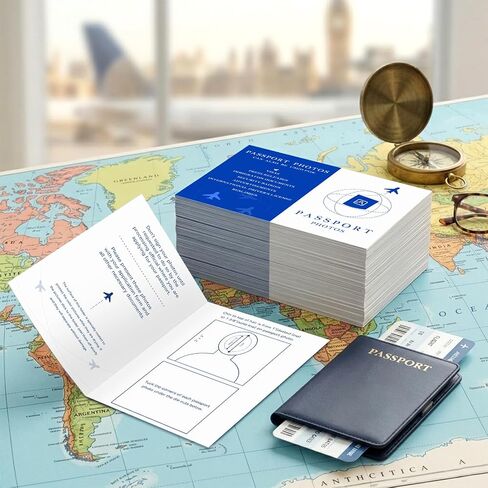 200 Pack Passport Holder for Travel Photocard Holders Document Holder for Traveling Photo Organizer with 2x2 Print Paper Passport Cover in Kuwait