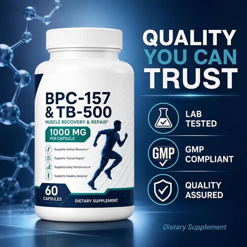 BPC 157 and TB500 | Research Grade | Gluten-Free 99% High-Purity for Men & Women - 60Ct TB in Saudi Arabia