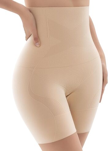 KLVEE Shapewear for Women Tummy Control, High Waisted Body Shaper Shorts Butt Lifting Thigh Slimmer Shapewear Under Dress in Saudi Arabia