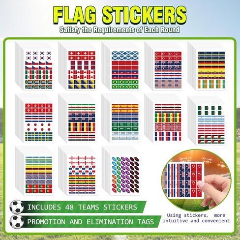 AOXFOXMAS 2026 World Soccer Cup Schedule Poster 43x32 Inch Stickers, Football Match Tracker,Sports Decor & Collectible Merchandise for Fans Party Supplies in Saudi Arabia
