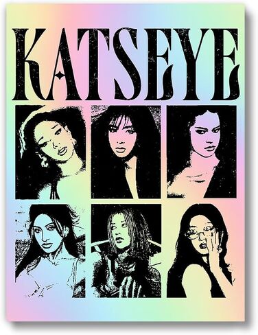 ملصق Katseye (بدون إطار 12 × 16) Kpop Group Music Singers جدار الفن في سن المراهقة فتاة غرفة جدار الفن يطبع غرفة نوم النوم in Kuwait
