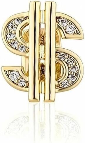 Grillz for Men and women, Gold Dollar Symbol Hip Hop Fake Teeth Covers,Reusable Teeth Jewelry for Party Rap Performance Music Festival (Gold) in Saudi Arabia