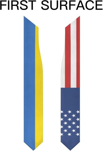 America Ukraine Ukranian Flag Graduation Stole Scarf Shawl Sash Class of 2026 for Kids Preschool Kindergarten Students Soft Lightweight Scarves Graduate Gift Back to School in Kuwait