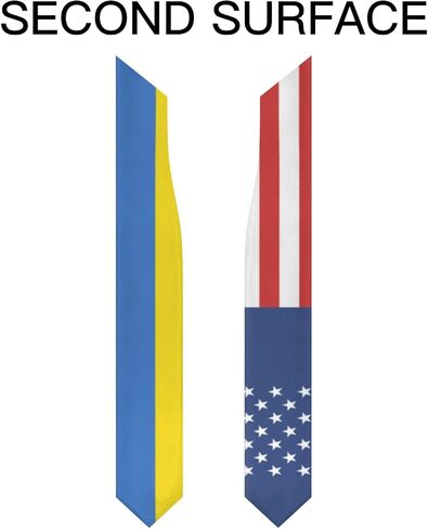 America Ukraine Ukranian Flag Graduation Stole Scarf Shawl Sash Class of 2026 for Kids Preschool Kindergarten Students Soft Lightweight Scarves Graduate Gift Back to School in Kuwait