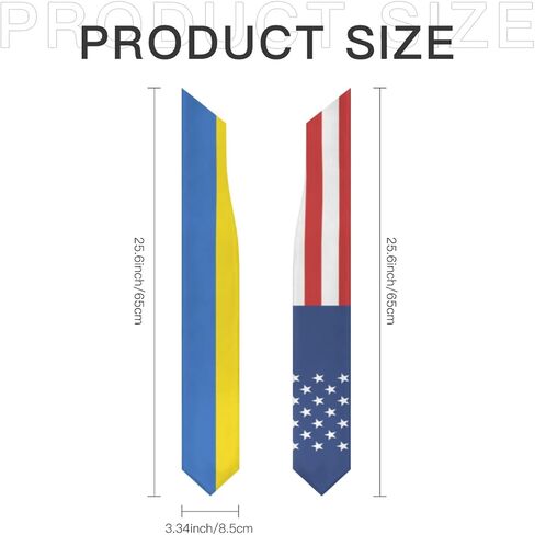 America Ukraine Ukranian Flag Graduation Stole Scarf Shawl Sash Class of 2026 for Kids Preschool Kindergarten Students Soft Lightweight Scarves Graduate Gift Back to School in Kuwait