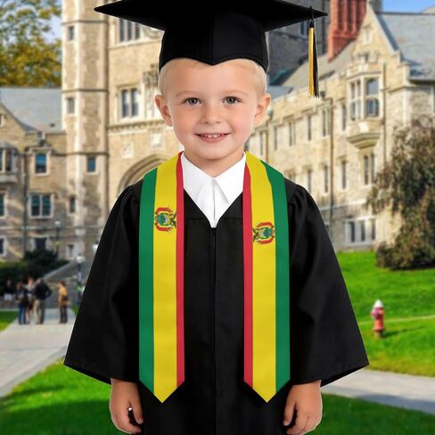 Bolivia Bolivian Flag Graduation Stole Scarf Shawl Sash Class of 2026 for Kids Preschool Kindergarten Students Soft Lightweight Scarves Graduate Gift Back to School in Kuwait