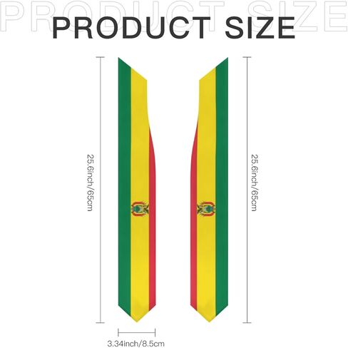 Bolivia Bolivian Flag Graduation Stole Scarf Shawl Sash Class of 2026 for Kids Preschool Kindergarten Students Soft Lightweight Scarves Graduate Gift Back to School in Kuwait