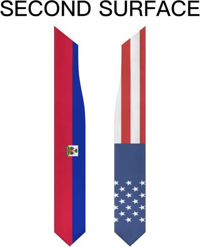 America Haiti Haitian Flag Graduation Stole Scarf Shawl Sash Class of 2026 for Kids Preschool Kindergarten Students Soft Lightweight Scarves Graduate Gift Back to School in Kuwait