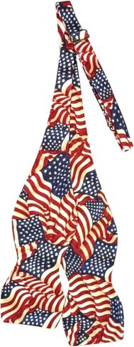 Mens Self-Tie Bow Tie Patriotic Flags, Plaids & Fireworks in Saudi Arabia