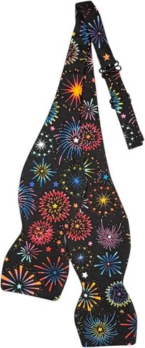 Mens Self-Tie Bow Tie Patriotic Flags, Plaids & Fireworks in Saudi Arabia