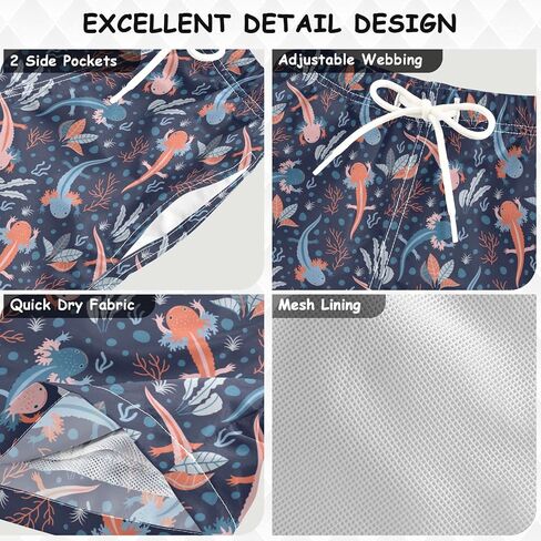 Aflyko Cute Boys' Board Shorts Toddler Teens Swim Trunk Girls Beach Swimwear Bathing Suit in Saudi Arabia