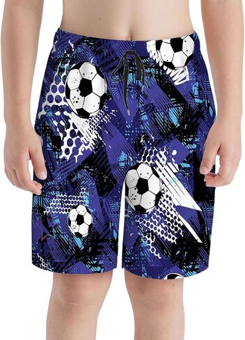 Boys Swim Trunks with Mesh Lining,Quick Dry Swimsuit Board Shorts Beach Pants Swimwear Bathing Suits in Saudi Arabia