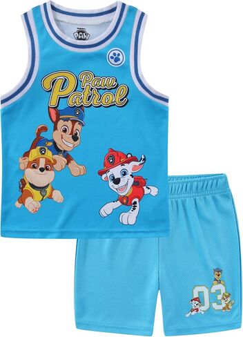 Paw Patrol Boys Tank Top and Mesh Short Set for Toddler to Big Kids in Kuwait