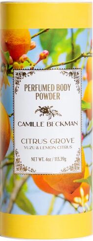 Camille Beckman Citrus Grove Scented Talc-Free Body Powder, Perfumed Body Powder, 4 Ounce in Saudi Arabia