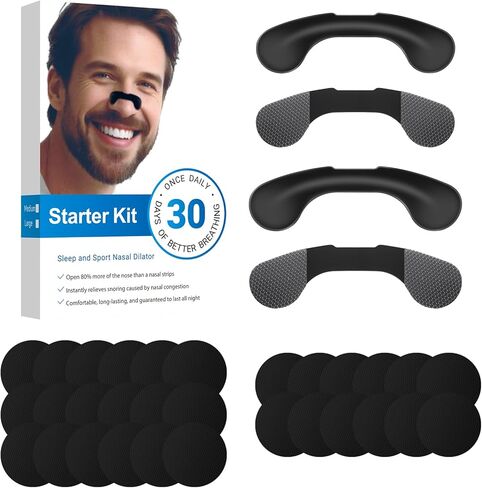 Nasal Strips for Snoring. Extra Strength Snoring Solution Nose Strips for Breathing,Sports, Sleep in Saudi Arabia