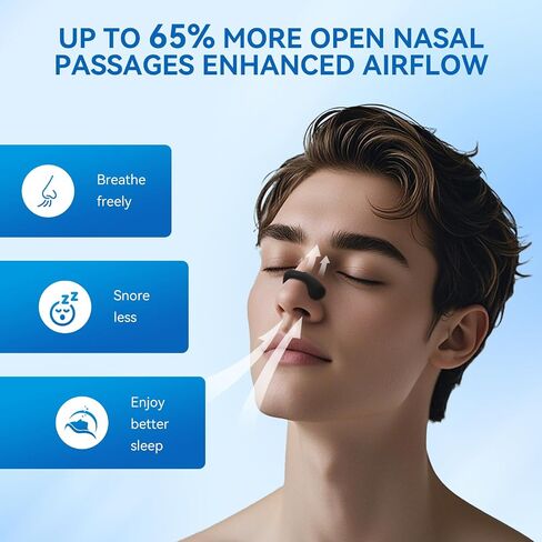 Nasal Strips for Snoring. Extra Strength Snoring Solution Nose Strips for Breathing,Sports, Sleep in Saudi Arabia