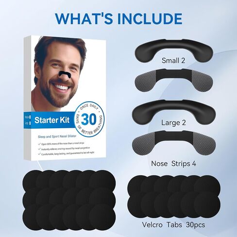 Nasal Strips for Snoring. Extra Strength Snoring Solution Nose Strips for Breathing,Sports, Sleep in Saudi Arabia
