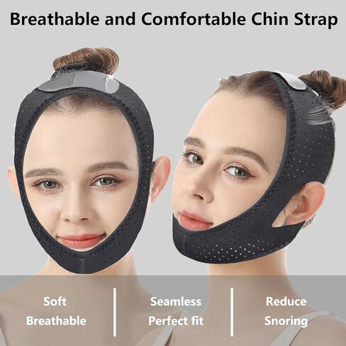 Anti Snoring Chin Strap, Effective cpap Chin Strap, Anti Snore Device to Keep Mouth Closed, Sleeping Chin Strap for Men and Women and Stop Snoring Soultion in Saudi Arabia