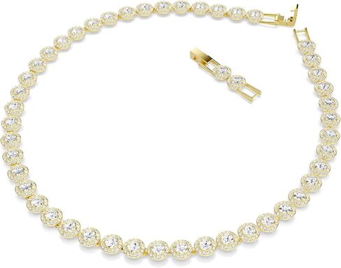 Swarovski Una Angelic set, Set (3), Round cut, Clear, Gold-tone Finish in Saudi Arabia