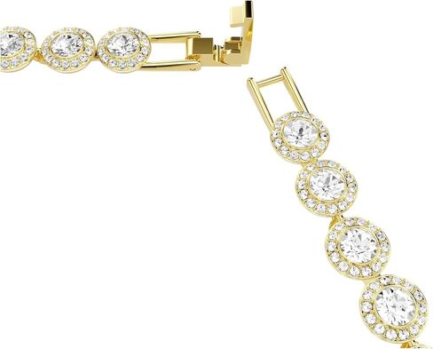 Swarovski Una Angelic set, Set (3), Round cut, Clear, Gold-tone Finish in Saudi Arabia