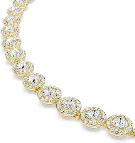 Swarovski Una Angelic set, Set (3), Round cut, Clear, Gold-tone Finish in Saudi Arabia