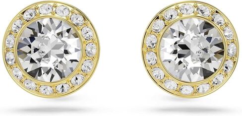 Swarovski Una Angelic set, Set (3), Round cut, Clear, Gold-tone Finish in Saudi Arabia