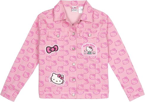 Hello Kitty Girls Pink Denim Jacket Little Kid to Big Kid Sizes (5-14-16) in Kuwait