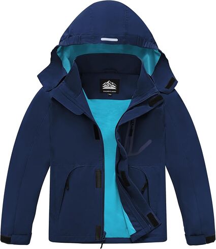 Boys Rain Jacket Kids Lightweight Rain Jackets Waterproof Hooded Windbreaker Outdoor Coats for Boys Girls in Saudi Arabia