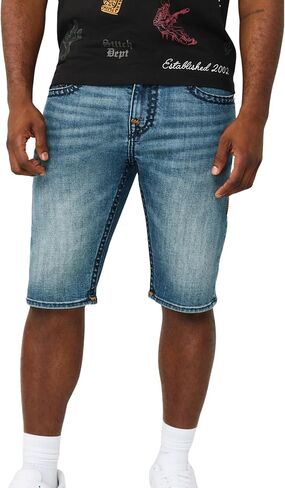 True Religion Men’s Rocco Super T Short – Horseshoe Detail in Kuwait