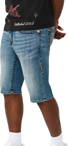 True Religion Men’s Rocco Super T Short – Horseshoe Detail in Kuwait
