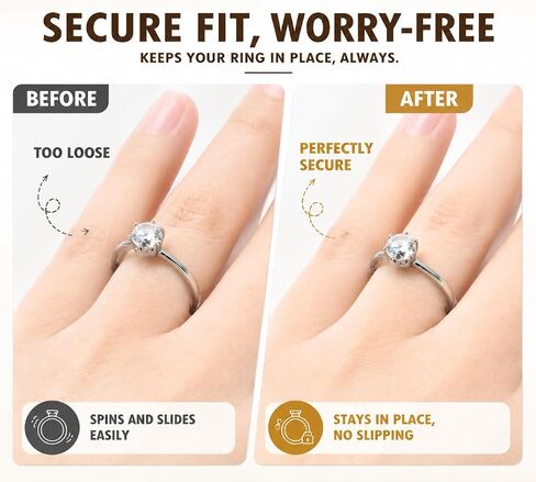 Ring Sizers for Loose Rings, 13PCS TPU Silicone Spiral & Spacer Ring Size Adjuster Set, Invisible Ring Tightener for Men Women Compatible with All Ring Types, Reduces Size by 0.5-1.5 in Saudi Arabia